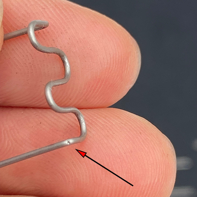 2000 Adet  Çelik Tamir Teli – 0,8 mm  S Model Plastik Kaynak Yedek Ucu